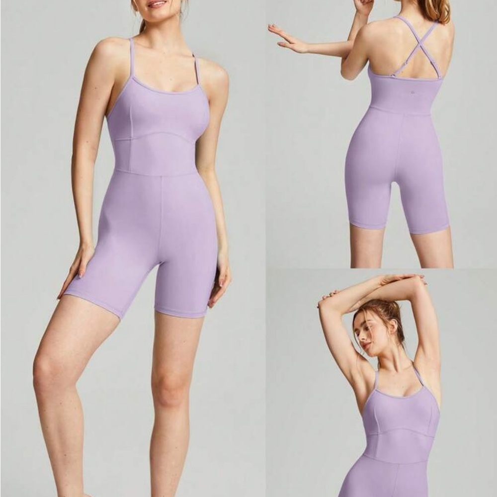 Purple Active Romper